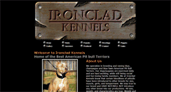 Desktop Screenshot of ironcladkennels.com