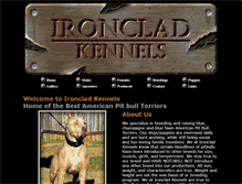 Tablet Screenshot of ironcladkennels.com